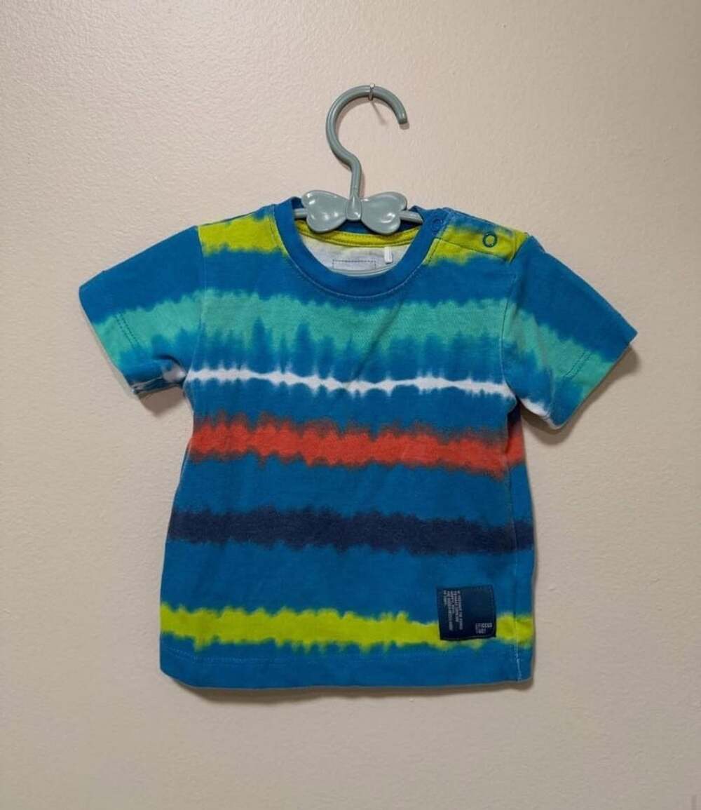 Ficcus Tie-Dye Stripe Baby Tee Shirt